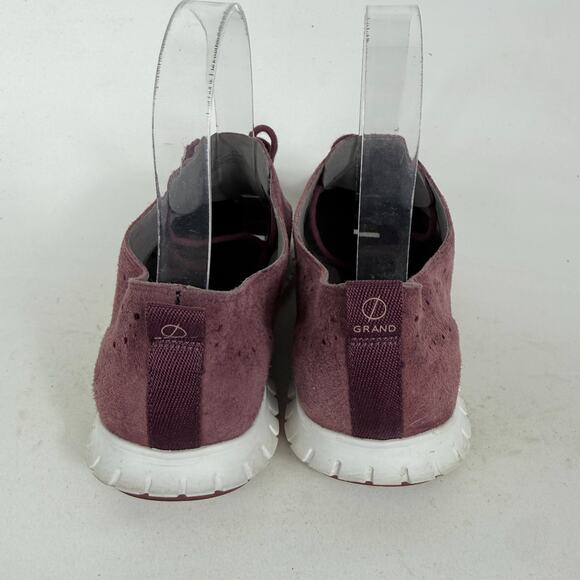 Cole Haan ZERØGRAND Oxfords Women's 7 Burgundy Suede Wingtip Low Top Comfort - Picture 7 of 10